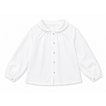 Lil Tempest Girls Kerchief Shirt - Beige