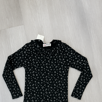 Phil and Phoebe Black Alina Printed Thick Tee