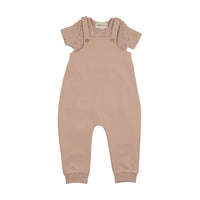 Mema Knits Romper + Onesie Set - Pale Pink