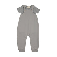 Mema Knits Romper + Onesie Set - Dove Blue