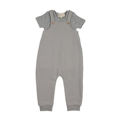 Mema Knits Romper + Onesie Set - Dove Blue