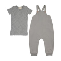 Mema Knits Romper + Onesie Set - Dove Blue