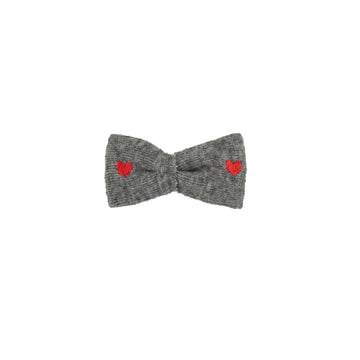 Le Enfant Maison Mini Bows (2pk) - Gray (FINAL SALE)