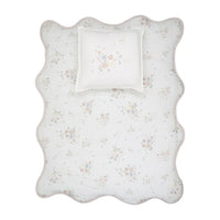 Peluche Gingham Pink Floral Filled Bamboo + Pillow Case And Pillow