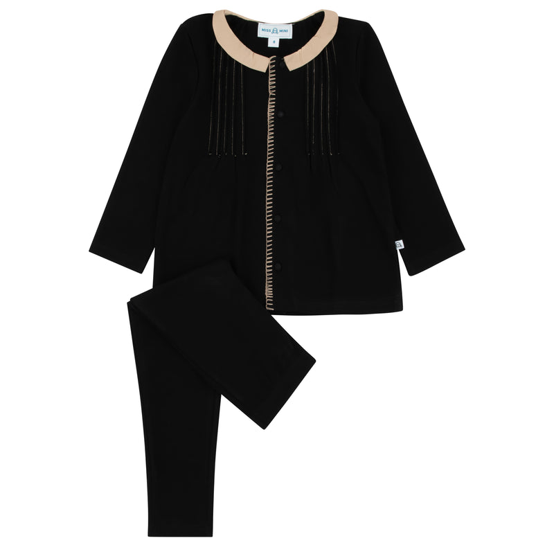 Miss Mini Pintuck Maxi Shabbos Set Boy | Buttons Bebe
