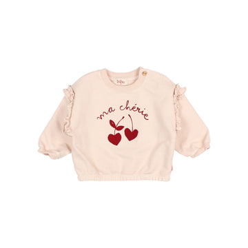 Buho Cream Pink Baby Chérie Sweatshirt