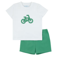 Miss Mini Bikes & Bows T-Shirt & Pants Set Boy