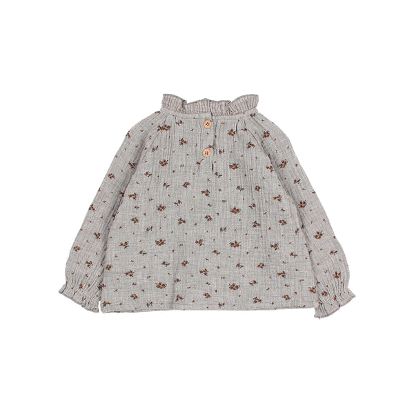 Buho Grey Bb Romance Blouse