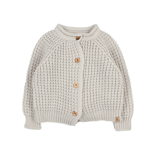 Buho Light Grey Bb Soft Knit Cardigan