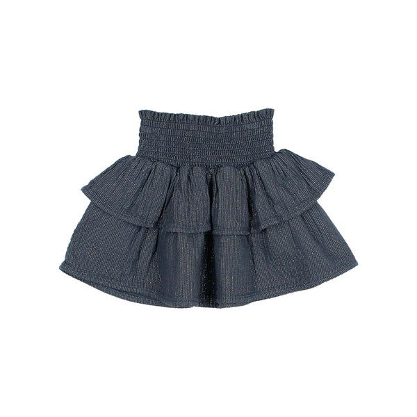 Buho Antic Blue Lurex Skirt