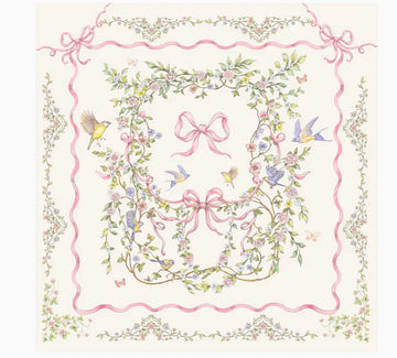 Little Threads The Label Rose Ribbon Garden Muslin Blanket