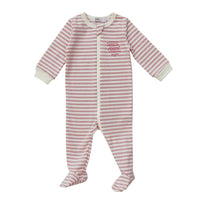 Coco Blanc Pink Striped Footie (CB2051F)
