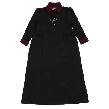 Miss Mini Rhinestone Bow Shabbos Maxi Robe