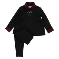 Miss Mini  Rhinestone Bow Shabbos Set/ Pajamas- Girls