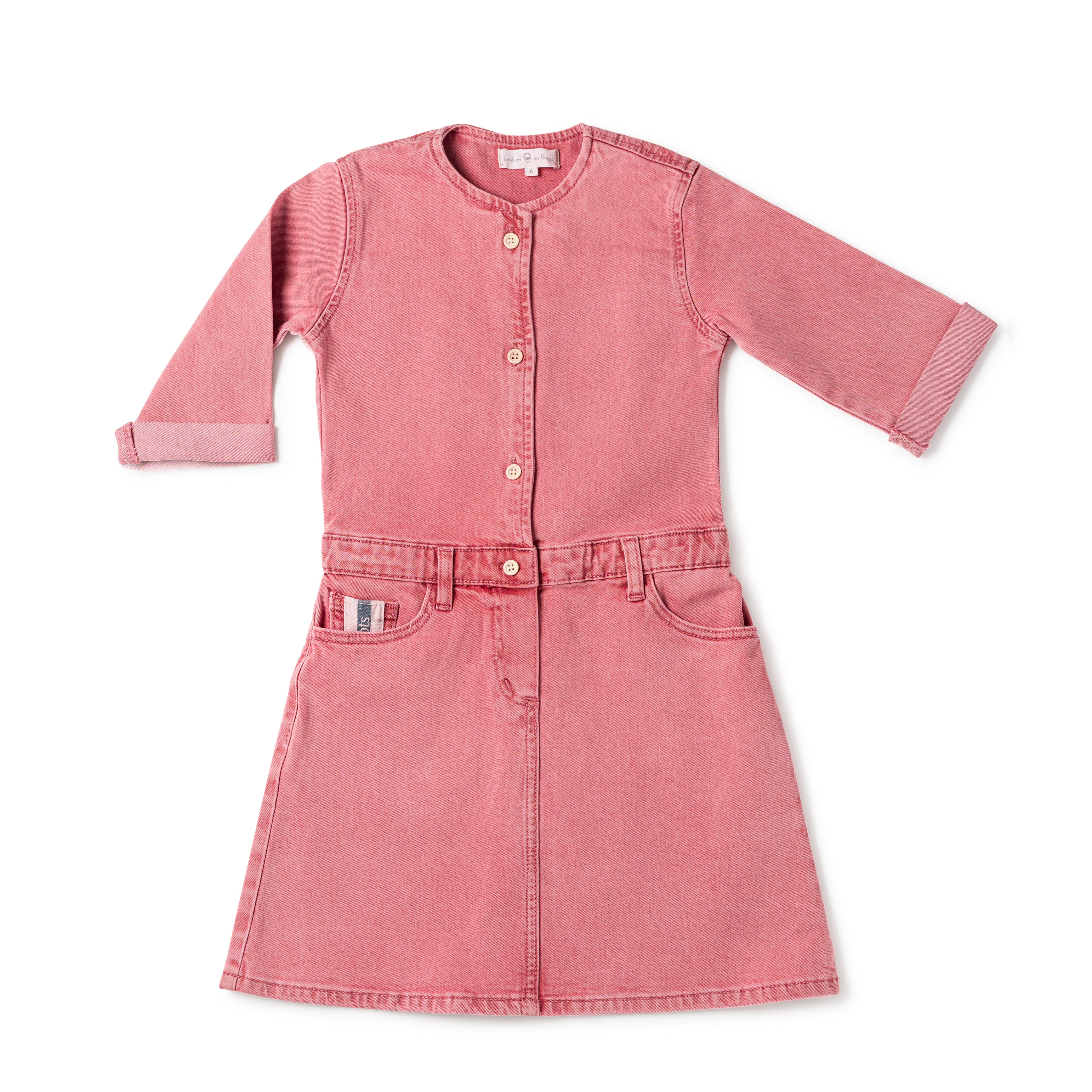 fitted lace wedding dress Birnham On The Sea Cargo Dress Red Denim