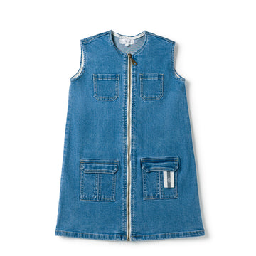 Birnham On The Sea Pocket Jumper Denim