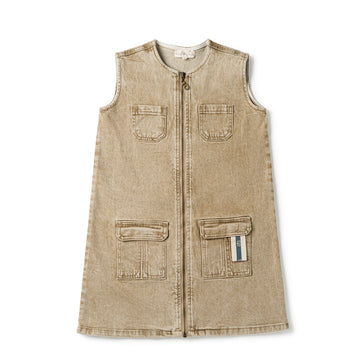 Birnham On The Sea Pocket Jumper Desert Denim
