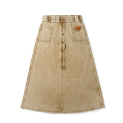 Birnham On The Sea Denim Skirt- M Desert Denim