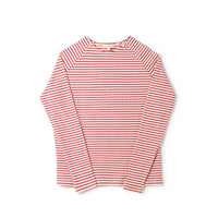Birnham On The Sea Teen Crew Cherry Stripe