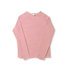 Birnham On The Sea Teen Crew Cherry Stripe