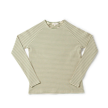 Birnham On The Sea Teen Crew Green Stripe