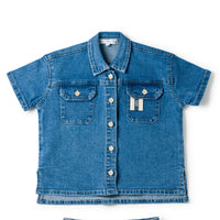 Birnham On The Sea Boys Shirt Denim
