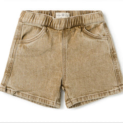 Birnham On The Sea Boys Shorts Desert Denim