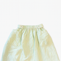 Wander & Wonder Basil Stripe Gathered Skirt