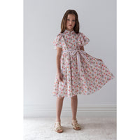 Steph Flower Grid Shirt Dress (8245D)