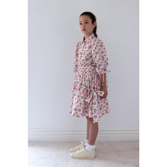 Steph Flower Grid Print Voile Skirt (8210S)