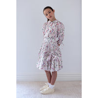 Steph Whispy Floral Print Voile Skirt (8210S)