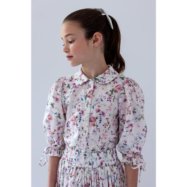 Steph Whispy Floral Print Voile Skirt (8210S)