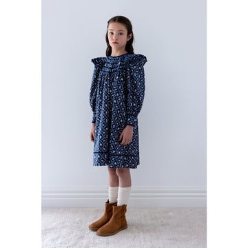 Steph The Label Trellis Printed Cord Dress - Trellis Print