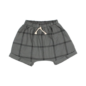 Buho BB Cotton Check Short Graphite
