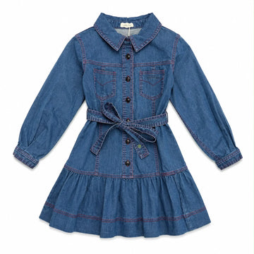Cottier Aria Dress Blue