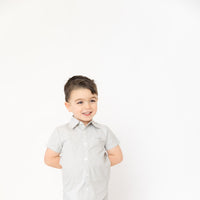 Nounelle Striped Boy Shirt Sage