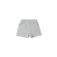 Birnham On The Sea Shorts Blue Denim Stripe