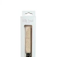 Little Threads The Label Pink Crotchet Pacifier Clip