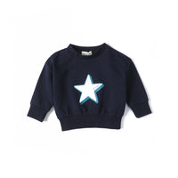 Anecdote Navy Star Graphic Sweatshirt