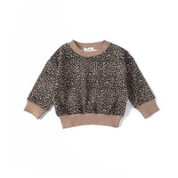 Anecdote Taupe Leopard Print Sweatshirt