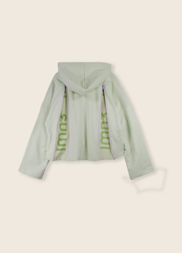 LMN3 Fog Green Cropped Hoodie No.68