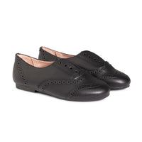 Raybelle Black Leather Oxford