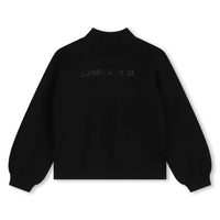 Sonia Rykiel Black Crewneck Rhinestones Logo