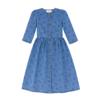 Wander + Wonder Cherries Denim Elspeth Dress