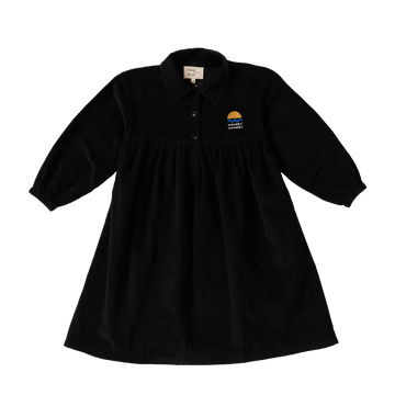 Wander & Wonder Black Corduroy Lotte Dress