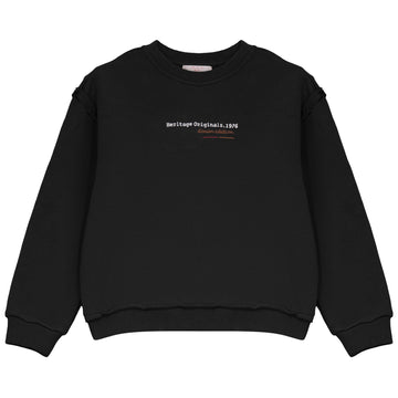 Calla Lili Girl Heritage Sweatshirt - Black