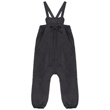Calla Lili Baby Girl Heritage Romper - Black