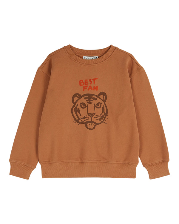 Emile Et Ida Croissant Sweat Tigre