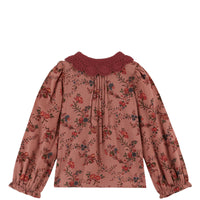 Emile Et Ida Orchid Rose Blouse Col Crochet