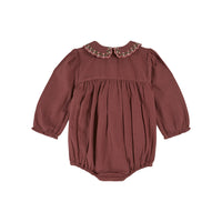 Emile Et Ida Violine Smocked Baby Romper | Buttons Bebe